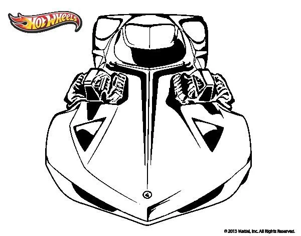 Dibujo de Hot Wheels Lamborghini Gallardo para Colorear - Dibujos.net