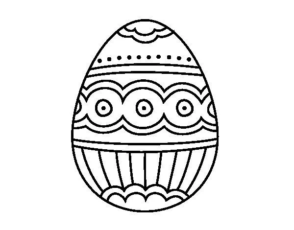 Dibujo de Huevo de fabergé para Colorear - Dibujos.net