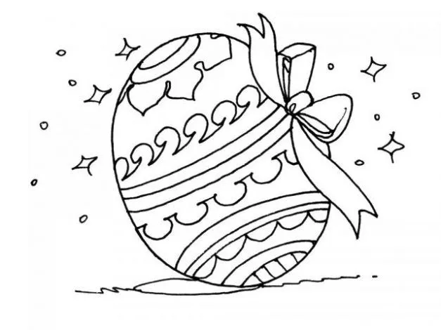 Dibujo de Huevo de Pascua. Dibujo para colorear de Huevo de Pascua ...