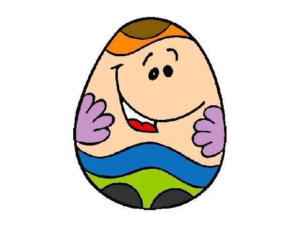 Dibujo de Huevo de pascua feliz pintado por Pingo en Dibujos.net ...