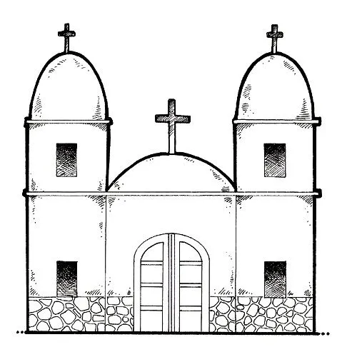 Iglesia para colorear e imprimir - Imagui