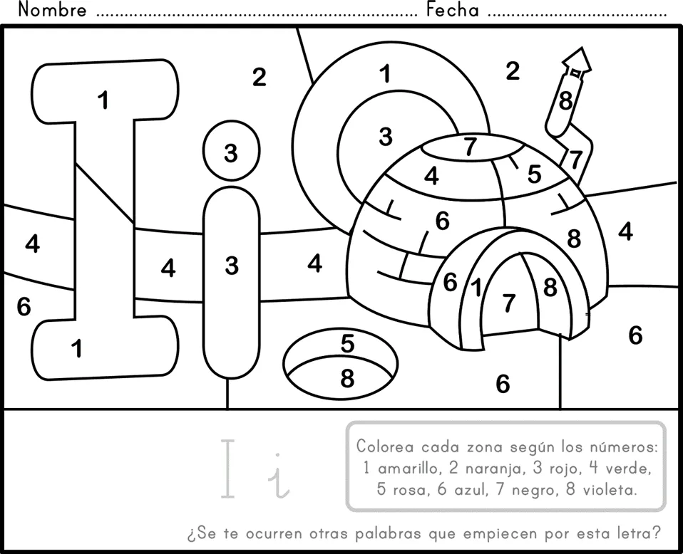 Dibujo de un Iglu para colorear ~ Colorea el dibujos Dibujo de un Iglu para colorear ~ Colorea el dibujos