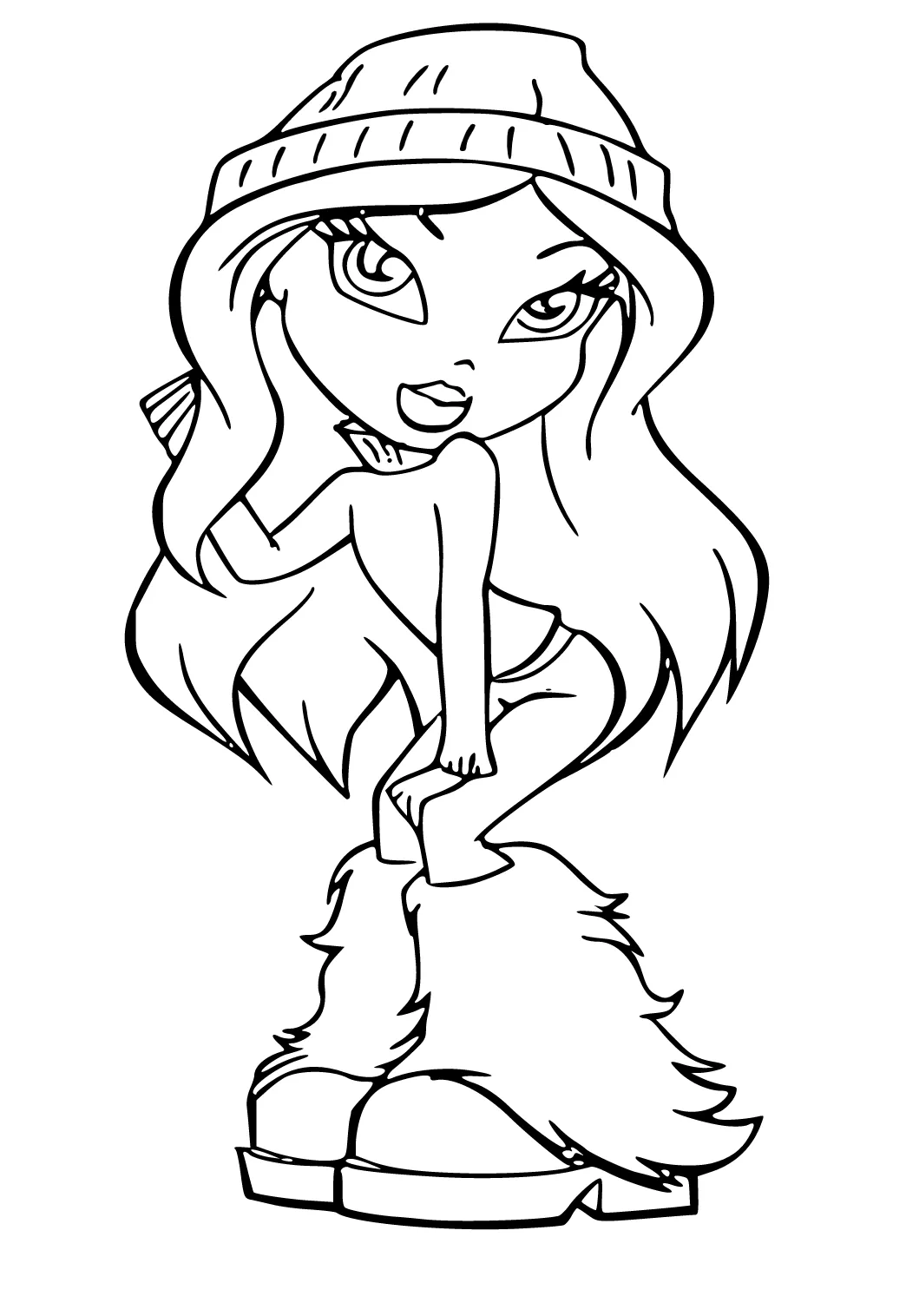 Dibujo e Imagen Bratz Gorra para Colorear y Imprimir Gratis para Adultos y Niños - Lystok.com Dibujo e Imagen Bratz Gorra para Colorear y Imprimir Gratis para Adultos y Niños - Lystok.com