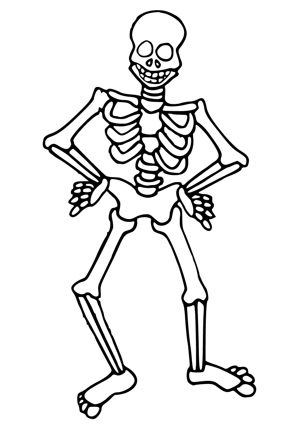 Dibujo e Imagen Esqueleto Bailar para Colorear y Imprimir Gratis para  Adultos y Niños - Lystok.com