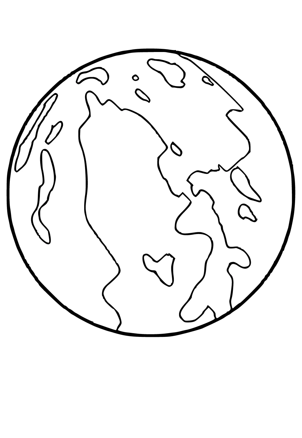 Dibujo e Imagen Planeta Tierra para Colorear y Imprimir Gratis para Adultos  y Niños - Lystok.com