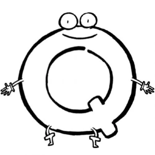 Dibujo para imprimir y colorear de la letra Q - Dibujos para ... Dibujo para imprimir y colorear de la letra Q - Dibujos para ...
