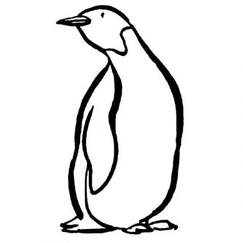 Un dibujo de un pinguino - Imagui