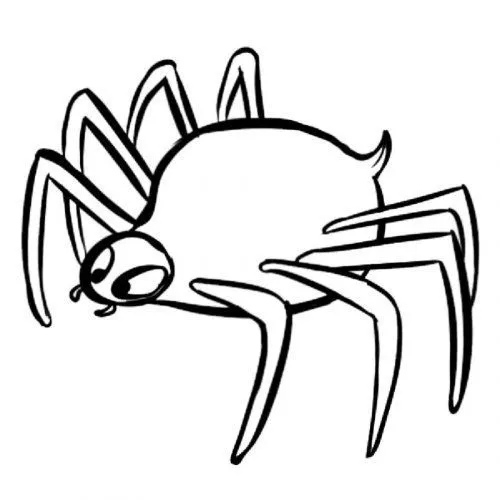Dibujo infantil de araña del bosque - Dibujos para colorear de los ... Dibujo infantil de araña del bosque - Dibujos para colorear de los ...