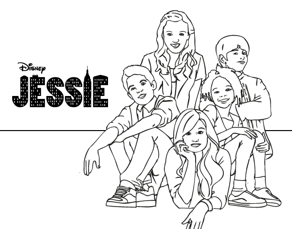 Dibujo de Jessie - Disney Channel para Colorear - Dibujos.net