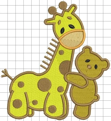 Dibujos de jirafas para bordar - Imagui