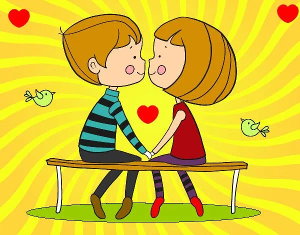 Dibujo de Jóvenes enamorados pintado por Chicacool en Dibujos.net ...