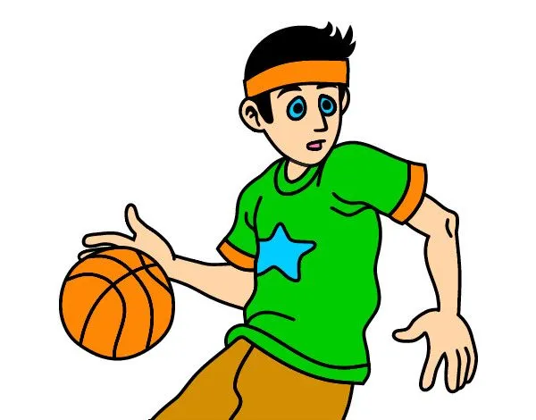 Dibujos de basquetbol a color - Imagui