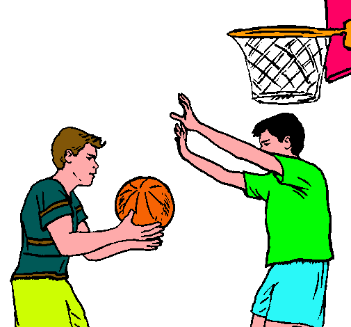 Dibujo de Jugador defendiendo pintado por Baloncesto en Dibujos ...