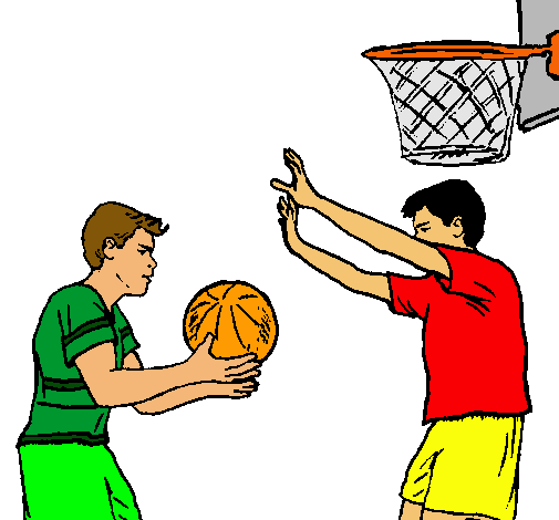 Dibujo de Jugador defendiendo pintado por Baloncesto en Dibujos ...