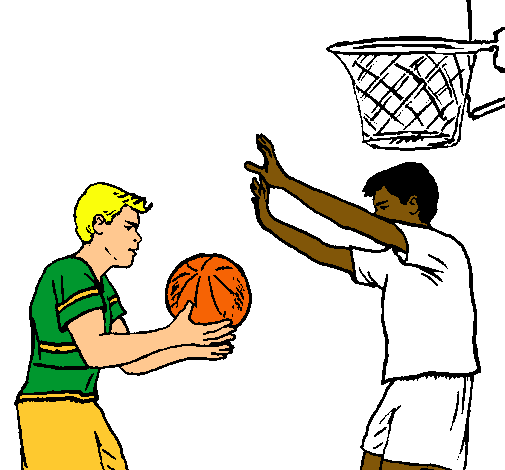 Dibujo de Jugador defendiendo pintado por Basket en Dibujos.net el ...