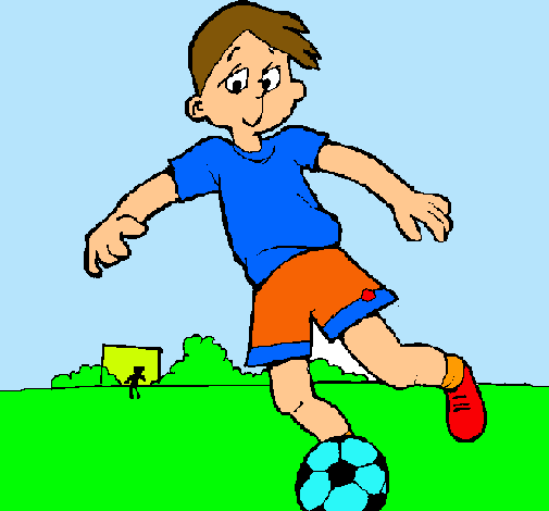 Dibujo de Jugar a fútbol pintado por Flaco en Dibujos.net el día ...