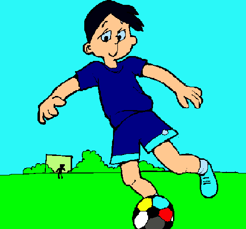 Dibujo de Jugar a fútbol pintado por Nino en Dibujos.net el día 13 ...