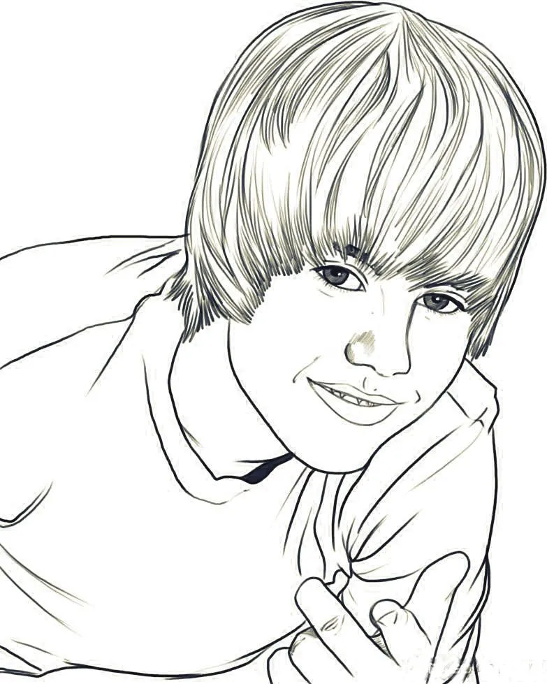 Dibujo de Justin Bieber
