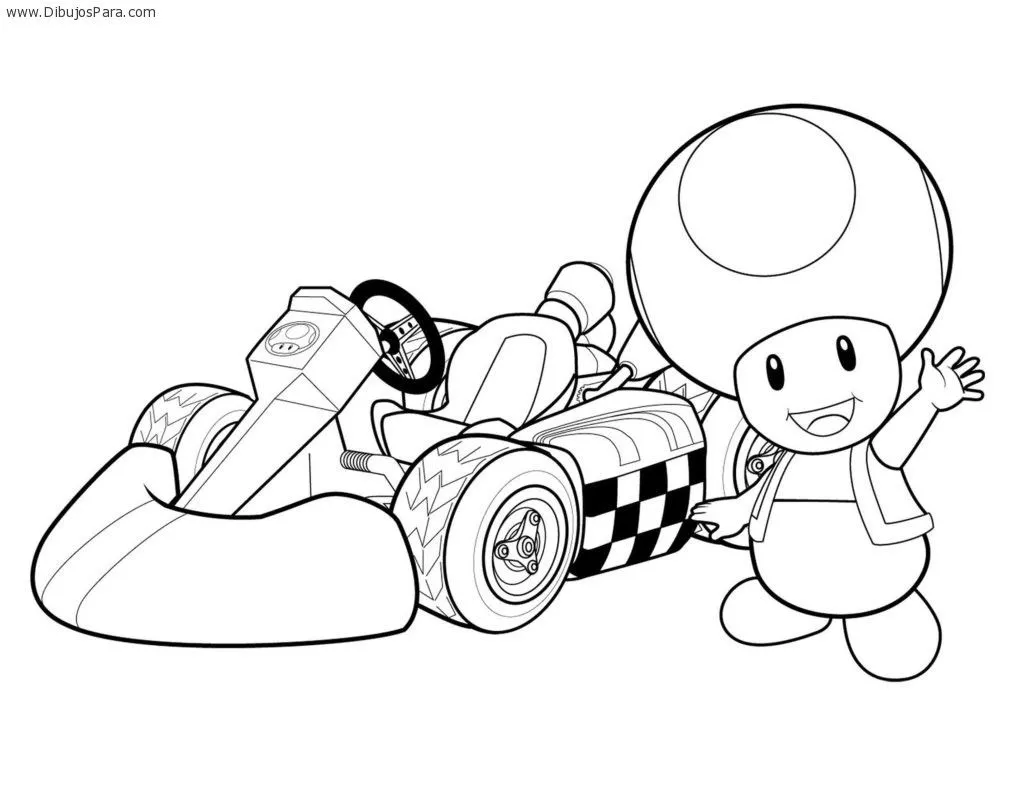 Dibujo de Karting para colorear | Dibujos de Karting para Pintar ...