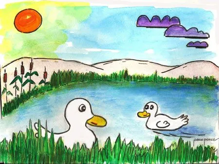 Dibujos de lago - Imagui