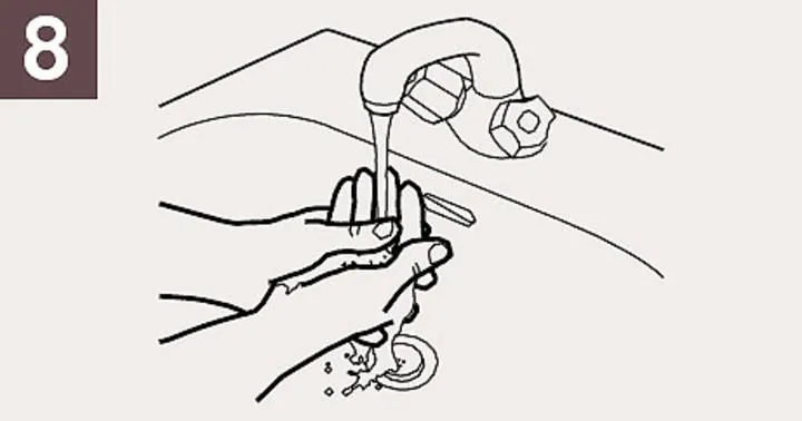 Dibujo de lavarse las manos - Imagui