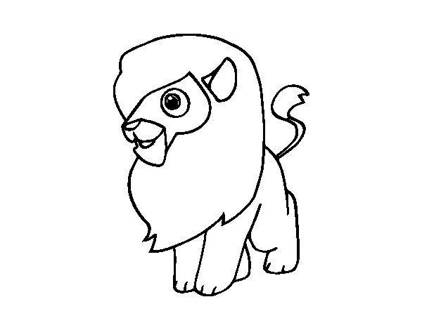 Dibujo de Un león para Colorear - Dibujos.net