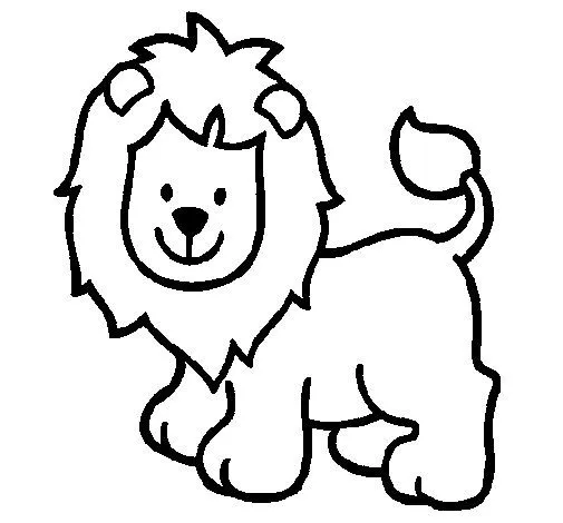 Dibujo de León 4 para Colorear - Dibujos.net Dibujo de León 4 para Colorear - Dibujos.net