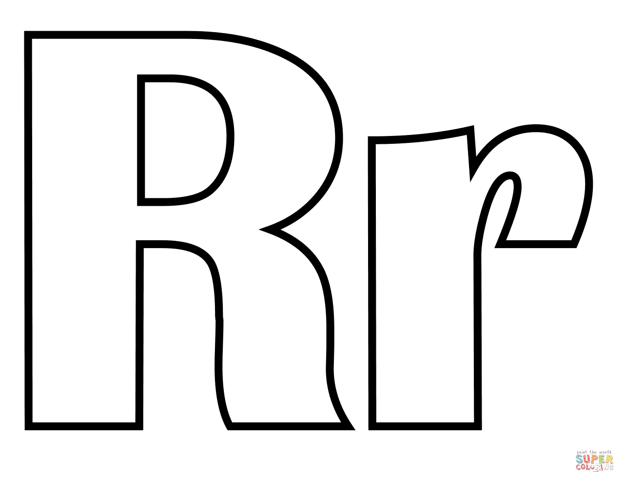 Dibujo de Letra R para colorear | Dibujos para colorear imprimir ... Dibujo de Letra R para colorear | Dibujos para colorear imprimir ...