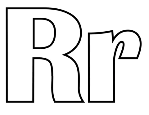 Dibujo de Letra R para colorear | Dibujos para colorear imprimir ... Dibujo de Letra R para colorear | Dibujos para colorear imprimir ...
