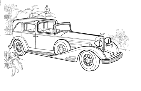 Dibujo de Limusina Cadillac para colorear | Dibujos para colorear ... Dibujo de Limusina Cadillac para colorear | Dibujos para colorear ...