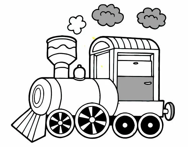 Dibujo de Locomotora de vapor pintado por en Dibujos.net el día 27 ...