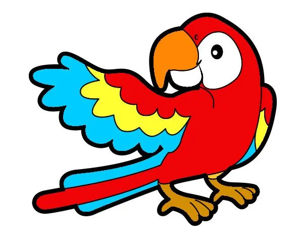 Dibujo de Loro con ala abierta pintado por Inesnoe en Dibujos.net ... Dibujo de Loro con ala abierta pintado por Inesnoe en Dibujos.net ...