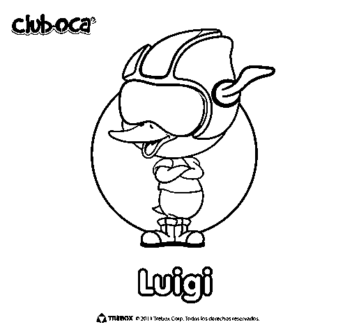 Dibujo de Luigi para Colorear - Dibujos.net