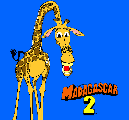 Dibujo de Madagascar 2 Melman pintado por Jirafa en Dibujos.net el ...