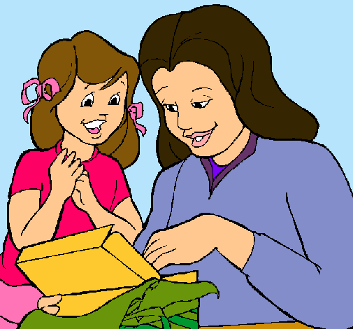 Dibujo de Madre e hija pintado por Bellasawn en Dibujos.net el día ...