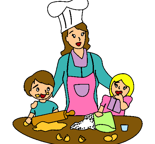Dibujo de Mama cocinera pintado por Cocinando en Dibujos.net el ...