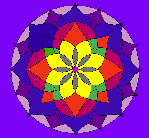 Dibujo de Mandala 14 pintado por Color en Dibujos.net el día 16-05 ...