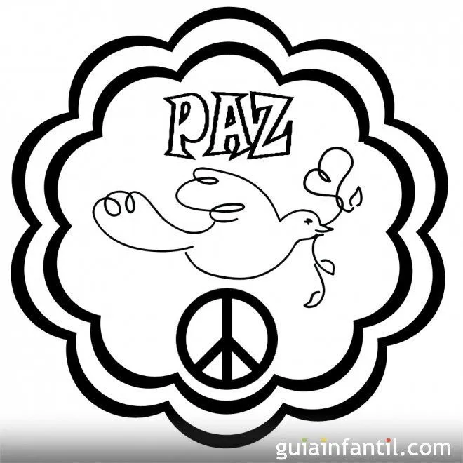 Dibujo de mandala con paloma para la paz - 10 Mandalas de la paz ...
