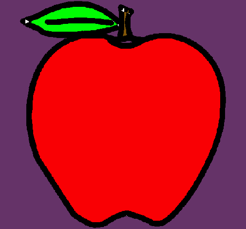 Dibujo de manzana pintado por Color en Dibujos.net el día 05-02-11 ...