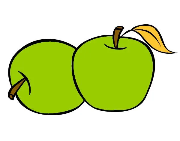 Dibujo de Dos manzanas pintado por Vianney en Dibujos.net el día ...