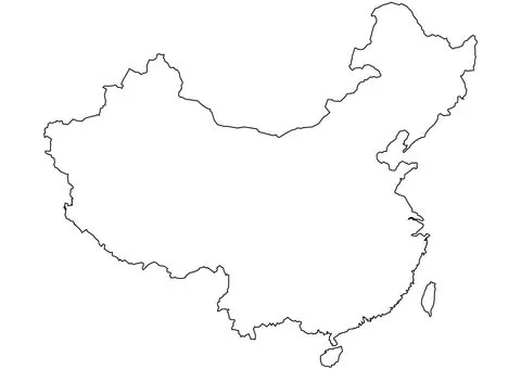 Desenho de Mapa da China para colorir | Desenhos para colorir e ...
