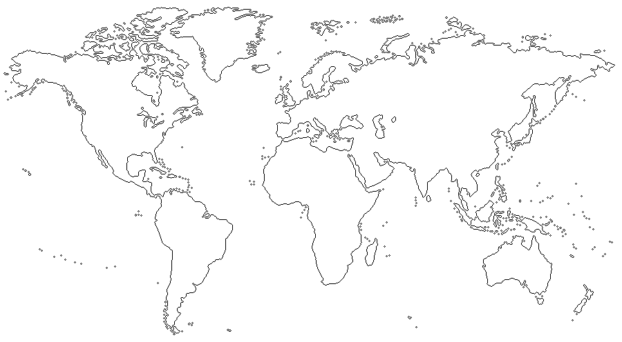 Dibujo mapa del mundo para colorear imprimir - Imagui