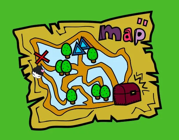 Dibujo de Mapa del tesoro pintado por Laurita12 en Dibujos.net el ...
