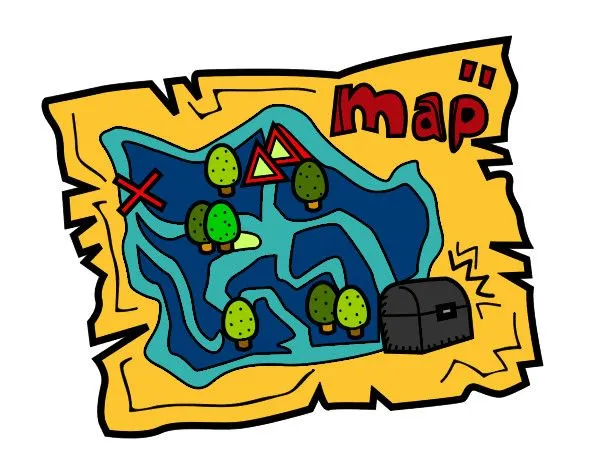 Dibujo de Mapa del tesoro pintado por Micky02ale en Dibujos.net el ...