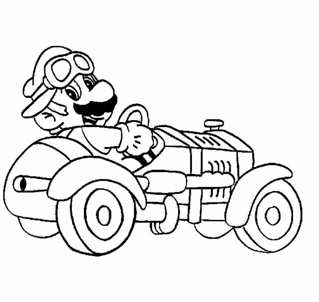 Dibujos para colorear de Mario Kart 7 - Imagui