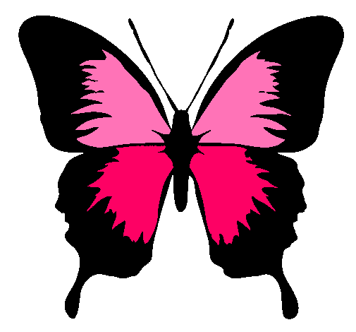 Dibujo de Mariposa con alas negras pintado por Jjui en Dibujos.net ...