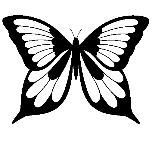 Dibujo de Mariposa 8 para Colorear - Dibujos.net