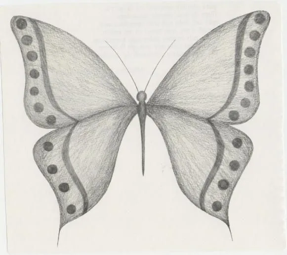 dibujo de una mariposa, HORTIGUELA | dibujos a lapiz | Pinterest ...