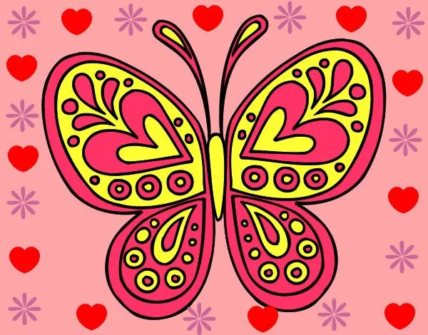 Dibujo de la mariposa linda pintado por Notanloka en Dibujos.net ...