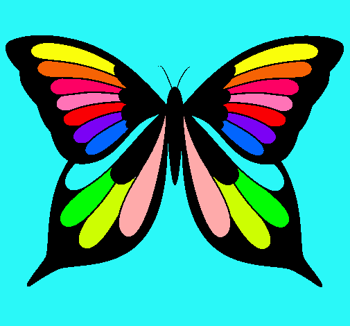 Dibujo de Mariposa pintado por Colorida en Dibujos.net el día 05 ...